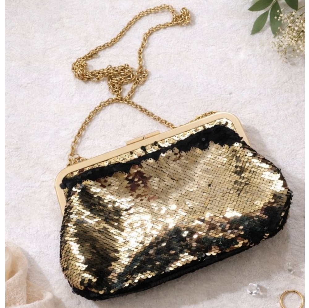 TRACEE ELLIS ROSS SEQUIN FORMAL BAG